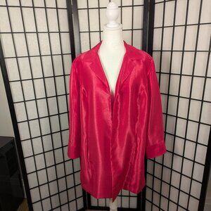 Chico’s Lustrous Pink Jacket Sz 2 (US12/14)